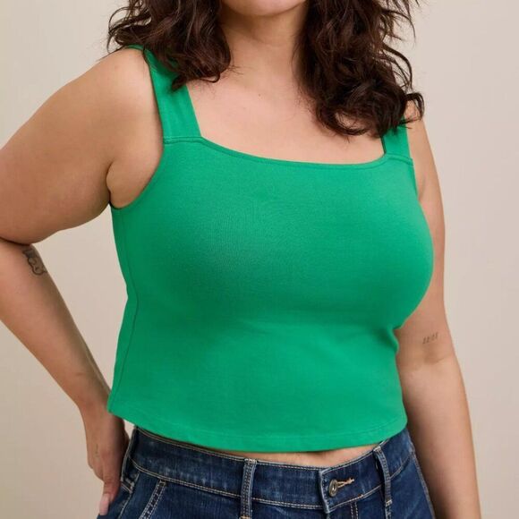 Torrid NWT Foxy Square Neck Crop Tank Top size 4X - Picture 1 of 9